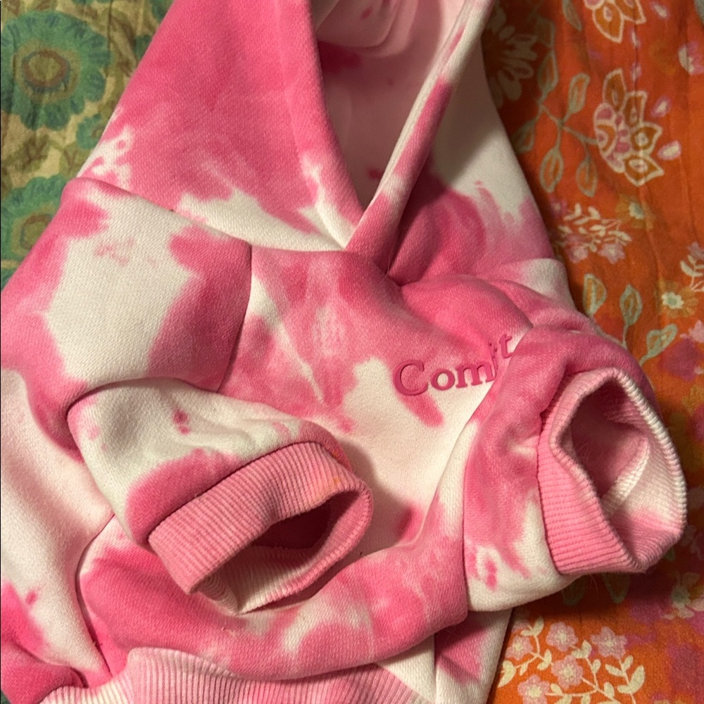 Comfy Pink Dog Hoodie